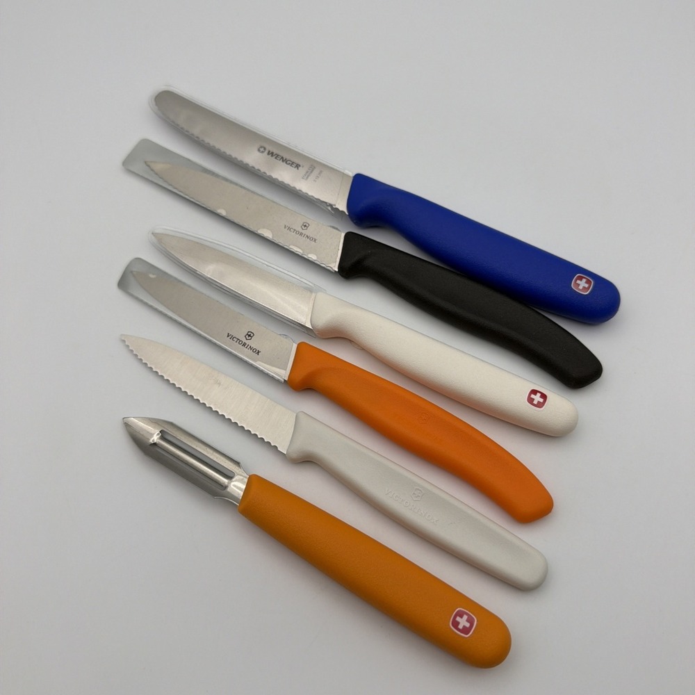 6pc Victorinox Swiss Wenger Paring Peeling Serrated Knife Set NEW